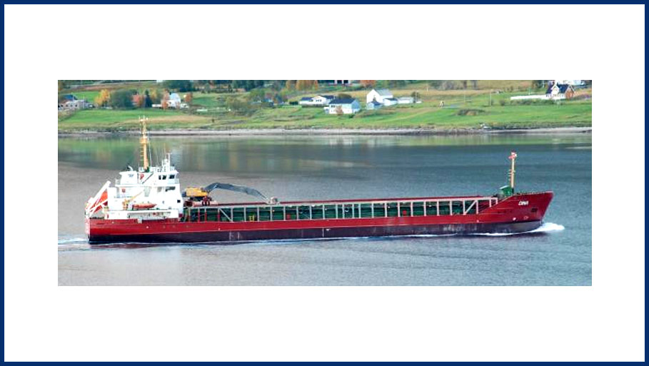 MV Dina at sea